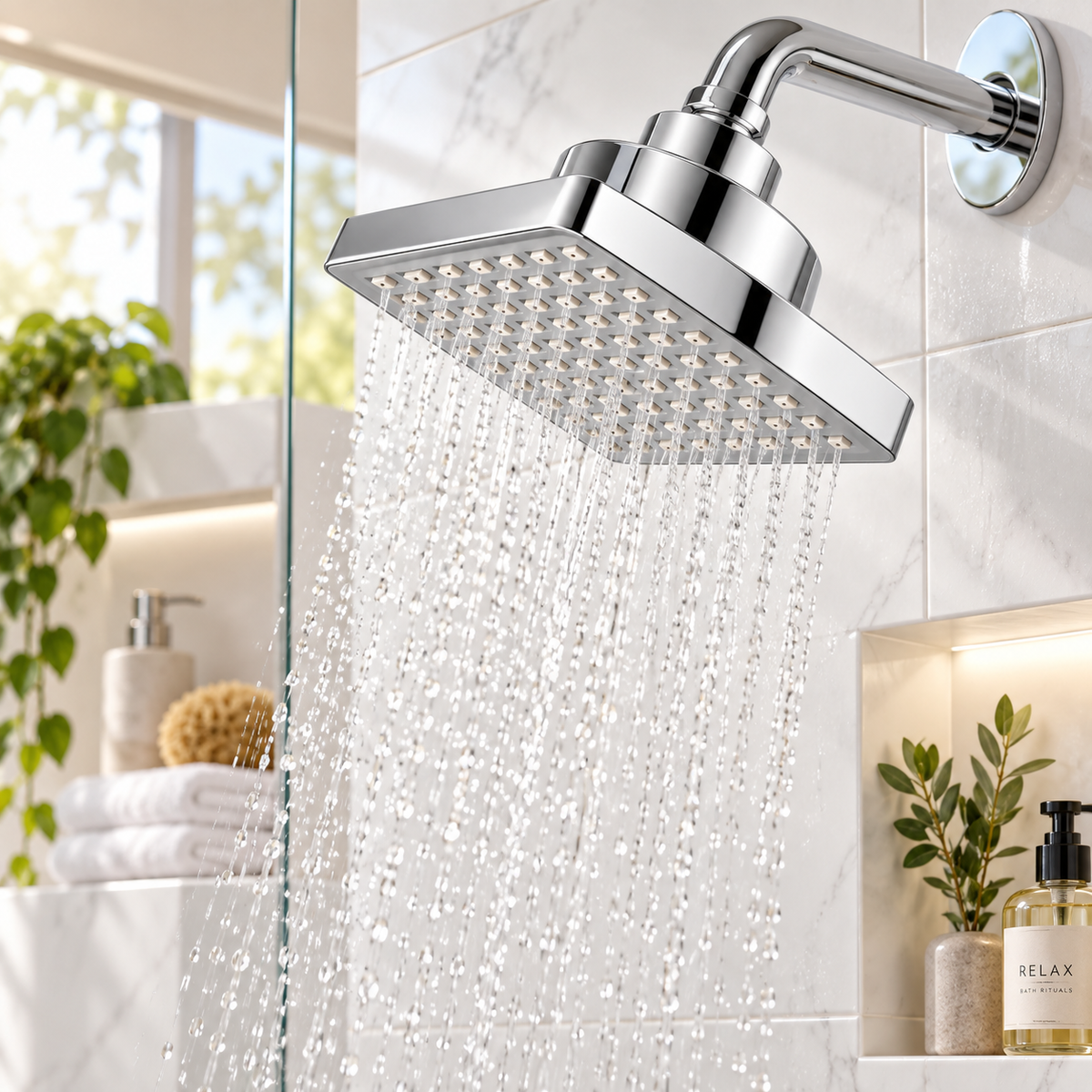 Rain Shower Head for Better Flow